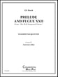 Prelude and Fugue #12 Woodwind Quintet P.O.D. cover